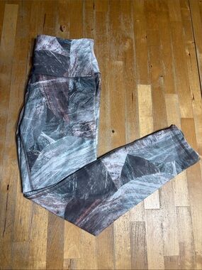 High-Waist Printed Leggings in Slate Multi